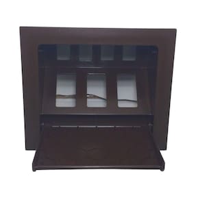 Caixa De Embutir P/3 Tomadas 4 Keystone - Vazia - Marrom