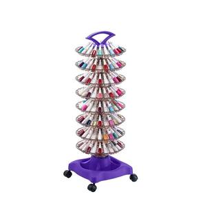 Carrinho Auxiliar Manicure 160 Esmaltes Roxo Dompel Style