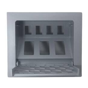 Caixa De Embutir P/3 Tomadas 4 Keystone - Vazia - Cinza