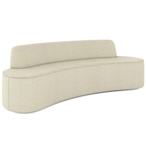 Sofá 5 Lugares Para Sala De Estar Living 280cm Koane D06 Linho Creme - Mpozenato