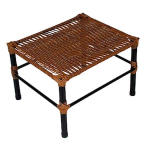 Mesa De Centro Para área Externa Retangular Bela Em Fibra Sintética 60cm Acesse Móveis Argila