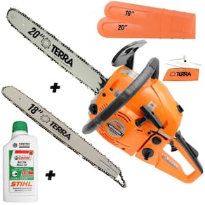 Moto Serra Motosserra Gasolina Terra Mt520 52cc + óleo Stihl