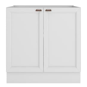 Balcão 2 Portas 80 Cm Sem Tampo Unna Poliman Branco