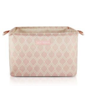 Cesto Organizador De Tecido Retangular Linha Loft Pink