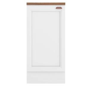 Balcão Com Tampo 41 Cm 1 Porta Unna Poliman Móveis Branco