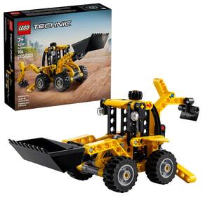 Lego Technic Retroescavadeira Amarela Funcional 104 Peças