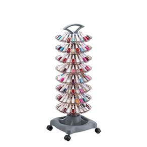 Carrinho Auxiliar Manicure 160 Esmaltes Cinza Dompel Style