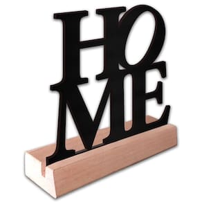 Home Frase Palavra De Mesa Em Mdf Com Base Madeira De Pino