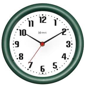 Relógio De Parede 22 Cm Herweg 6102 Diversas Cores Verde