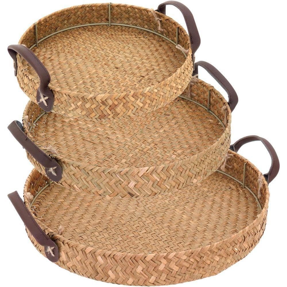 Bandeja Fibra Natural 3Pç