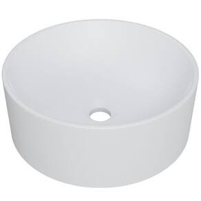 Cuba De Apoio Redonda Para Banheiro Lavabo C01 Bl34w Branca Matte Fosca - Lyam