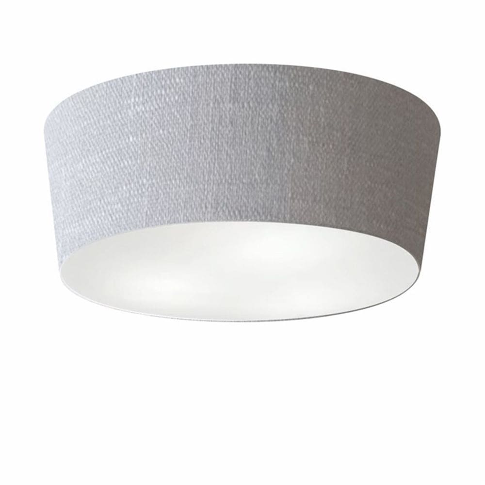 Plafon Cone Md-3004 Cúpula em Tecido 15/50x40cm Rustico Cinza - Bivolt