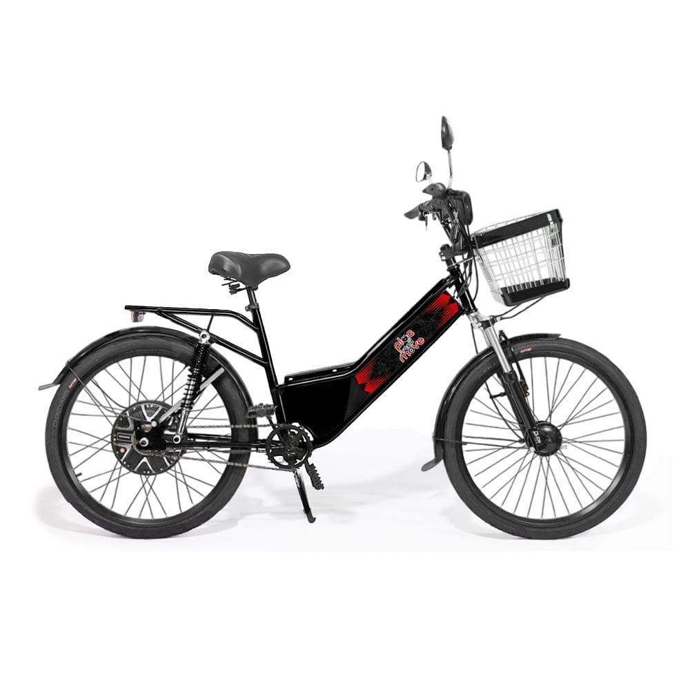 Bicicleta Elétrica - New Street Plus 800w Lithium - Preta - Plug and Move