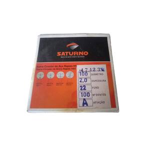 Serra Circular Aço Rápido Hss 100 X 2,0 X 22 Mm 100 Z