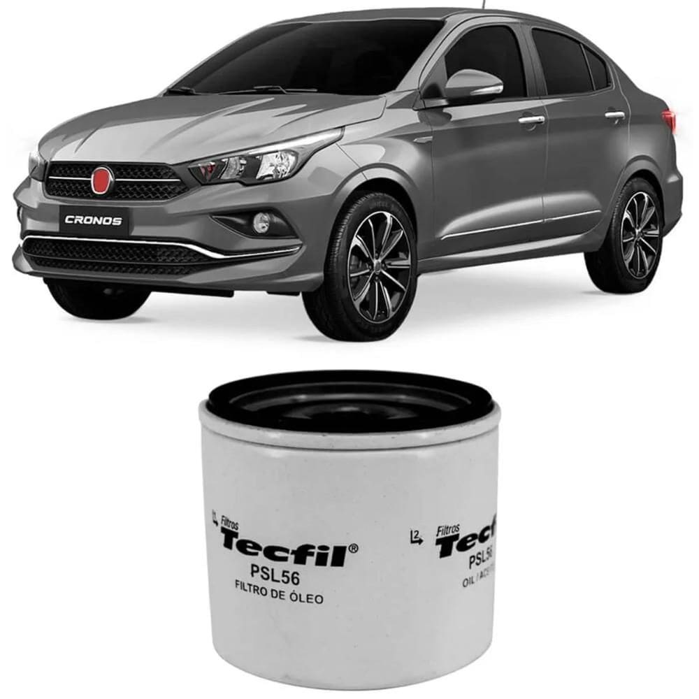 Filtro Óleo Fiat Cronos 1.0/1.3 2017 a 2025 TECFIL PSL56