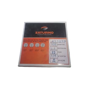 Serra Circular Aço Rápido Hss 100 X 0,8 X 22 Mm 128 Z