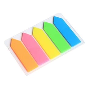 300 Folhas Post It Transparente Colorido Marcador De Pagina