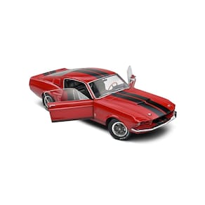 Miniatura Mustang Shelby GT500 1967 1:18 Solido Vermelho
