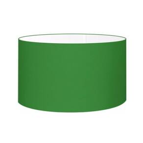 Cúpula em Tecido Cilindrica Abajur Luminária Cp-4189 50x30cm Verde Folha