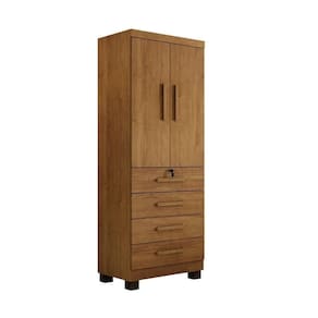 Multiuso Roupeiro Maia 2 Portas 4 Gavetas Com Chave Benetil Cinamomo