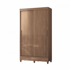 Guarda Roupa Solteiro Com Pés 2 Portas Correr Jequitiba New Jequitiba
