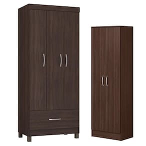 Guarda Roupa Solteiro Prince com Sapateira Multiuso Golden - Demóbile