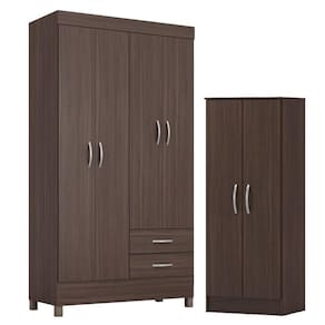 Guarda Roupa Solteiro Astro com Multiuso Viena Café - Demóbile