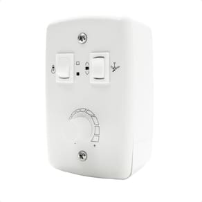 Chave Rotativa Sobrepor Para Ventilador De Teto 4x2 Com Interruptor Bivolt