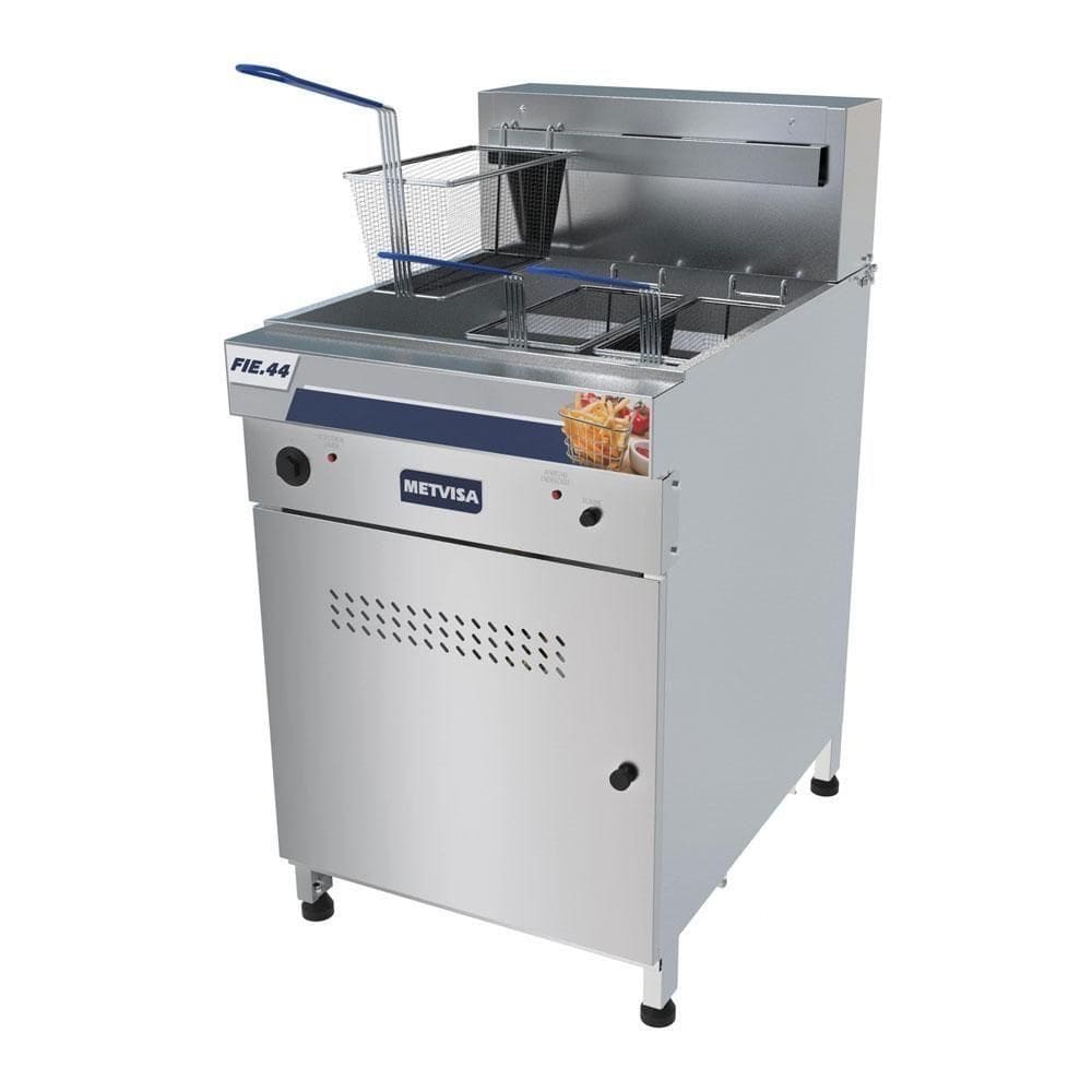 Fritadeira Elétrica Industrial água E óleo 38l 18000w Trifásica Fie.44 380t - Metvisa 380t