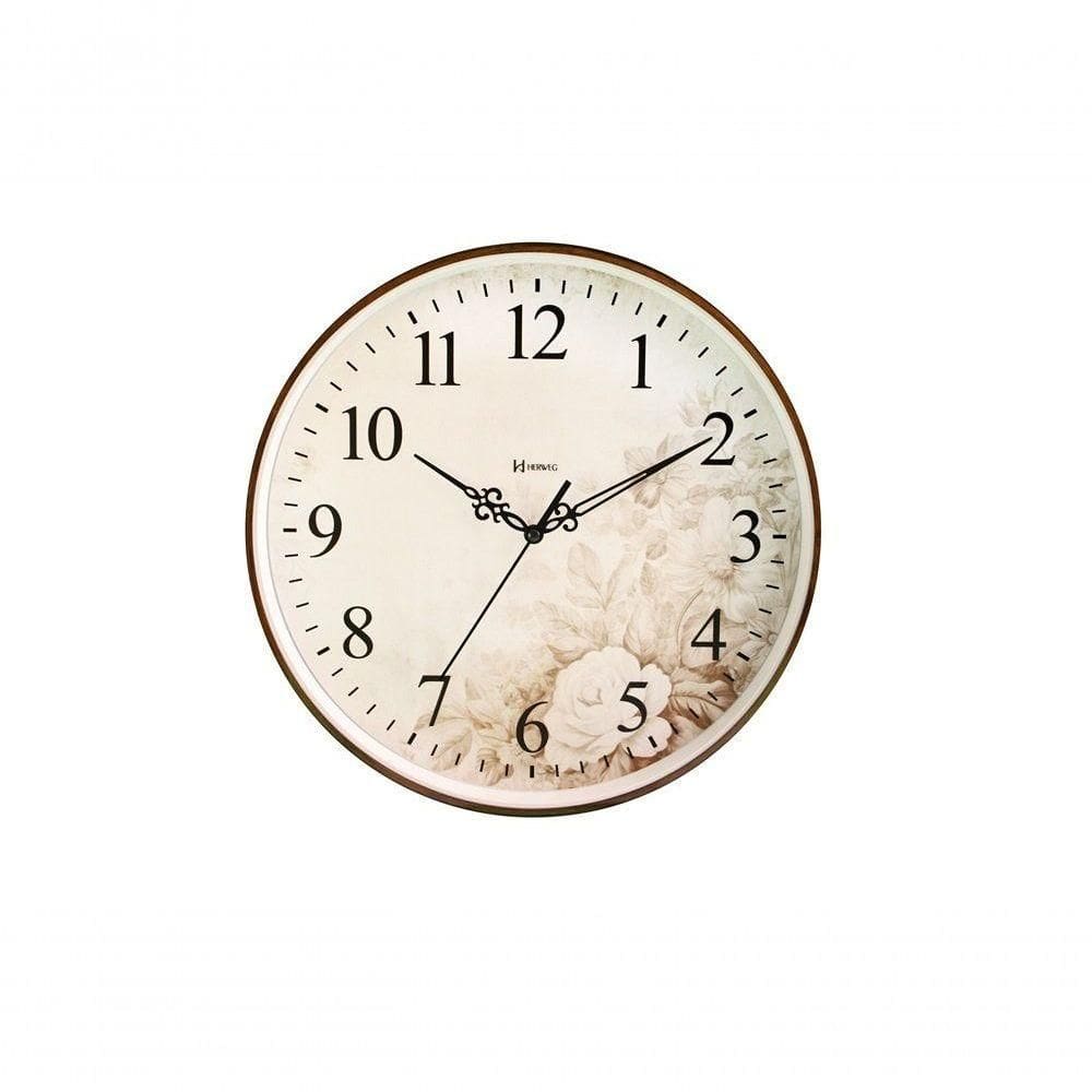 Relógio De Parede Flores Herweg 685299 Único