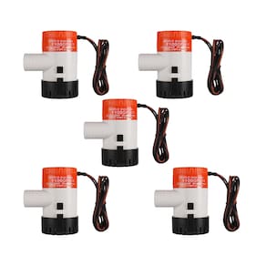 Kit 5 Bombas de Porão 1100 GPH SEAFLO 12V 3A Barco Lancha Jet