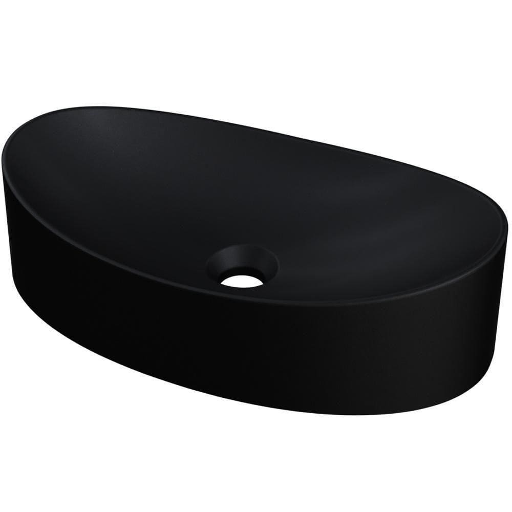 Cuba De Apoio Canoa Lavabo C01 Bc47w Preto Matte Fosca - Lyam