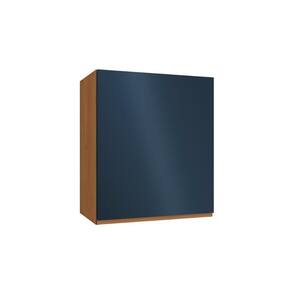 Armário Aéreo P/ Cozinha Ciela R643 C/ 1 Porta 60cm Canela/azul Profundo - Kappesberg