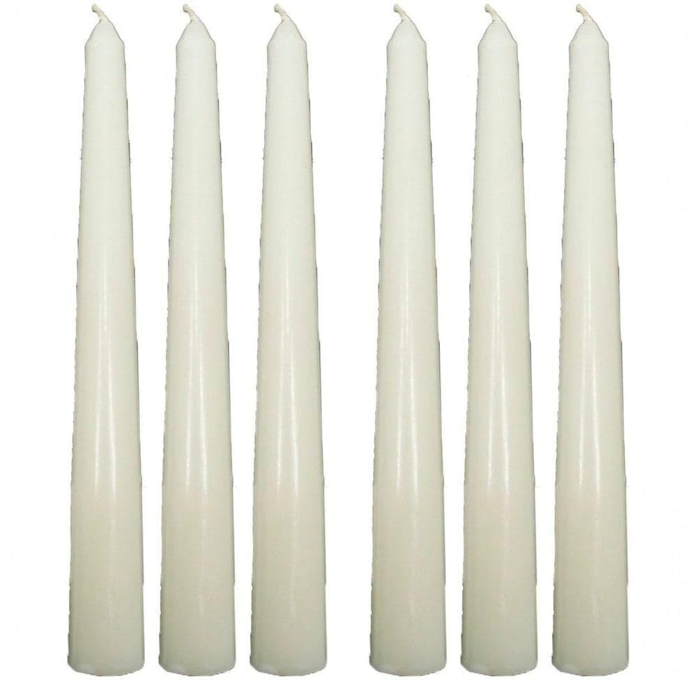 Conjunto 9 Vela Decoração Natalina Branca Para Castiçal 21cm