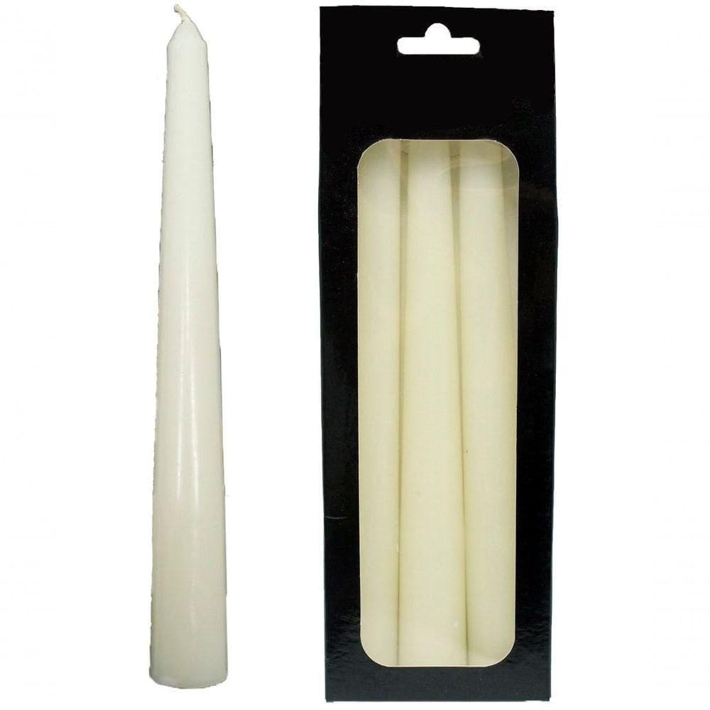 Conjunto 6 Vela Decoração Natalina Branca Para Castiçal 21cm