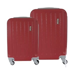 Conjunto de Malas de Viagem em Abs Ika Scorpion Cadeado Integrado 2pcs - Vermelha, P/m
