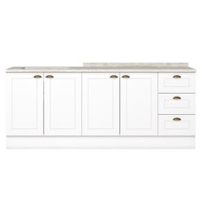 Balcao Tampo 120 Cm Balcao Cooktop 80 Cm Americana Branco Calcare Henn
