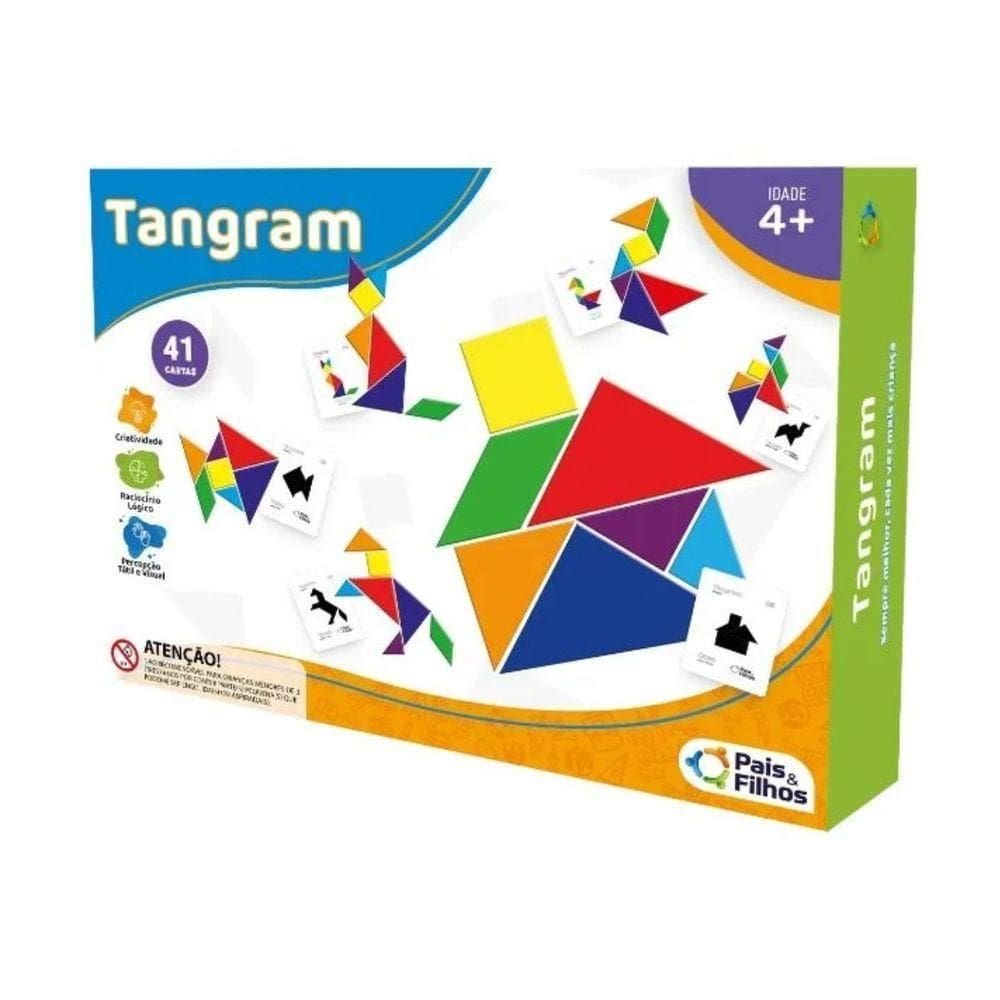 Jogo Pedagógico Tangram - Pais E Filhos