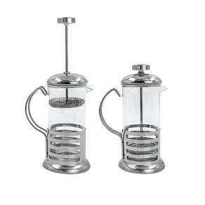 Cafeteira Prensa Francesa Infusor Cremeira Vidro E Aço Inox 350ml Cafe Cha