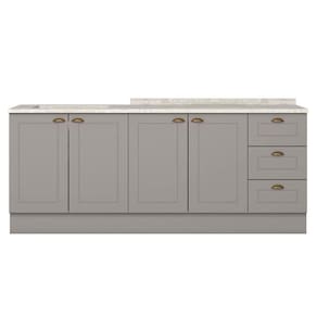 Balcao Tampo 120 Cm Balcao Cooktop 80 Cm Americana Cinza Calcare Henn