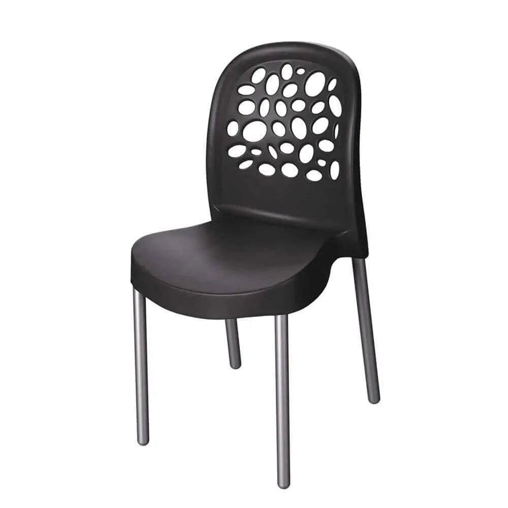 Cadeira Deluxe Forte Plástico Preto