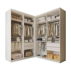 Closet Casal Júlia Duo Sem Portas 4 Gavetas Minastex Branco