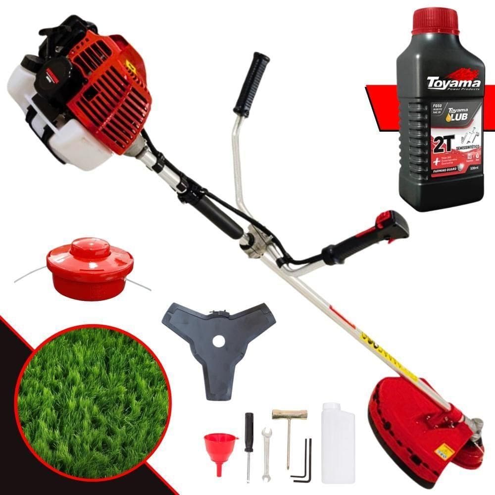 Roçadeira Kw52-l Kawashima à Gasolina 52cc + óleo Toyama 2t