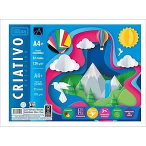 Bloco Criativo A4 Tilibra - 320 X 235mm 120gr 32 Folhas