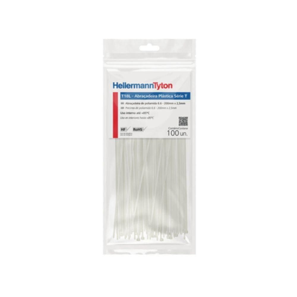 Abraçadeira Nylon 390x7,6 Branco C/100 T120r
