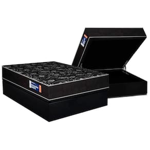 Conjunto Box Baú Casal: Colchão Espuma Plumatex D28 Isopluma + Base Crc Suede Black(138x188)