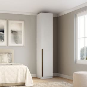 Guarda-roupa 1 Porta com Gavetas Altezza Branco