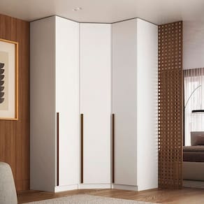 Guarda-roupa de Canto 3 Portas Altezza Branco