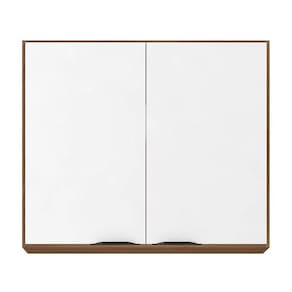 Armário Aéreo Firenze 2 Portas 80cm Demóbile Amendola Branco