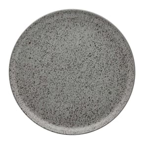 Prato Raso Em Cerâmica Flat Gray 26cm Oxford